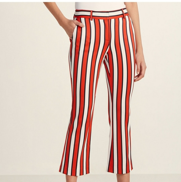 ATOS LOMBARDINI Shadow Stripe Cropped Pants